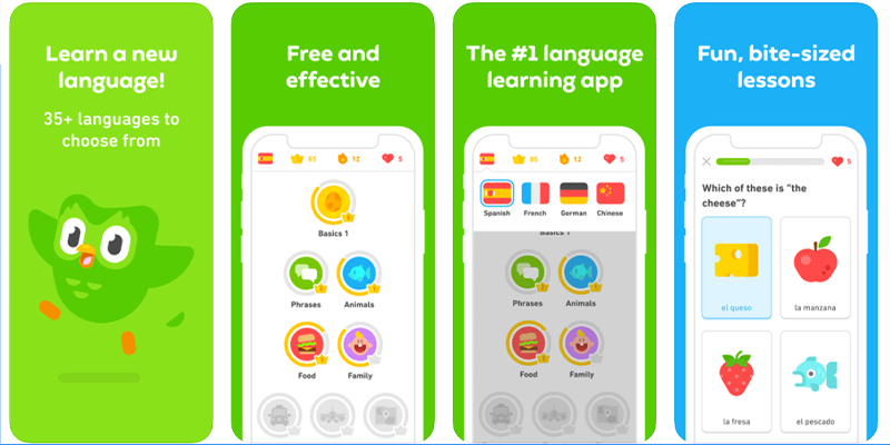 اپلیکیشن آموزش زبان انگلیسی Duolingo
