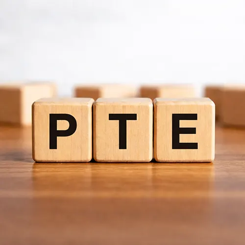 اخذ مدرک آزمون PTE