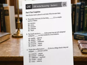 سوالات جای خالی (Text Completion) در بخش وربال GRE